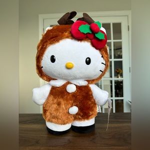 Hello Kitty Christmas Reindeer Holiday Greeter